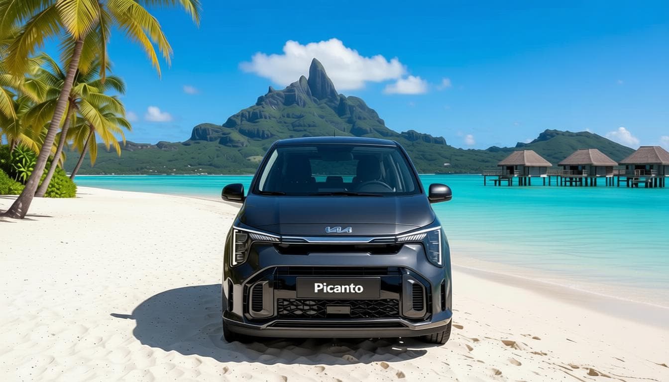 Kia Picanto — Dernier modèle - Blue Rent Bora Bora